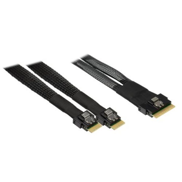 INTER-TECH kabel (SFF-8654 8i) Slim SAS na 2x (SFF-8654 4i) Slim SAS, 0,7m?v=1758011101