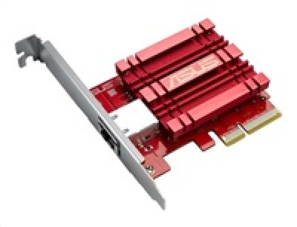 ASUS XG-C100C v2 Síťový adaptér 10GBase-T PCIe se zpětnou kompatibilitou 5/2,5/1G a 100Mb/s; RJ45 port a integrovaný QoS
