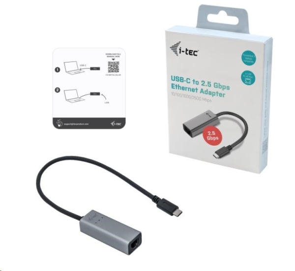i-tec USB-C Metal 2.5Gbps Ethernet Adapter