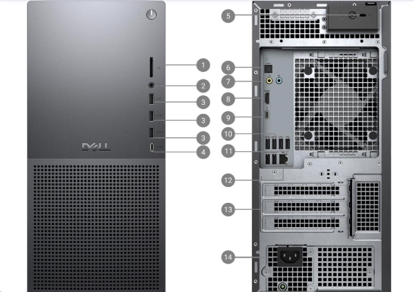 DELL PC Tower Plus EBT2250/750W/U7-265/32GB/1TB SSD/Nvidia RTX 5070/WLAN/Kb&Mse/W11 Pro/3Y PS NBD