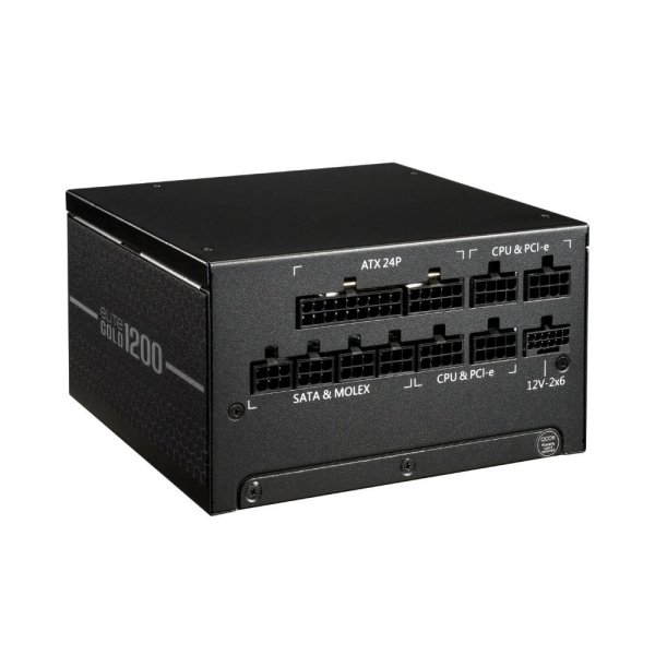 Cooler Master zdroj ELITE Gold 1200W FM, 135mm, Plně modulární, 80 Plus Gold, ATX 3.1