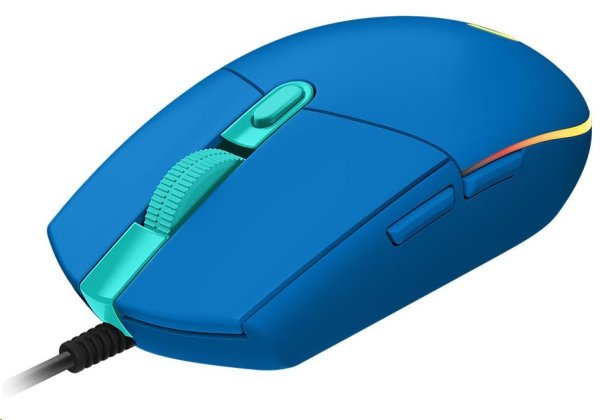 Logitech G102 Lightsync/Herní/Optická/Drátová USB/Modrá