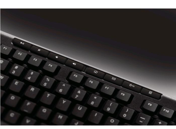 Logitech K270/Bezdrátová USB/CZ-SK layout/Černá