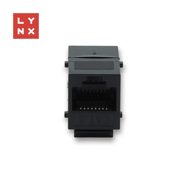 LYNX keystone spojka UTP Cat6, 8P8C, černá