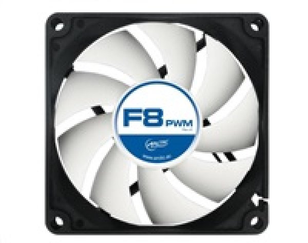 ARCTIC F8 PWM Black ventilátor - 80mm