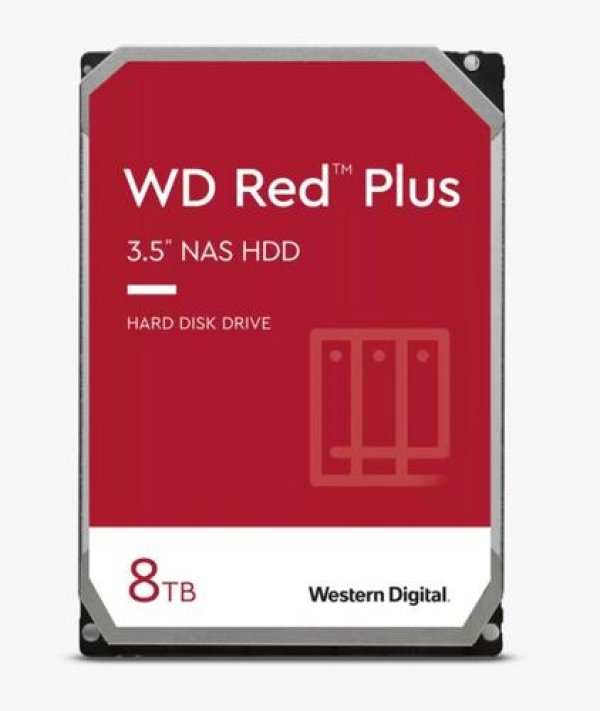WD RED PLUS NAS WD80EFPX 6TB SATAIII/600 256MB cache 180MB/s CMR