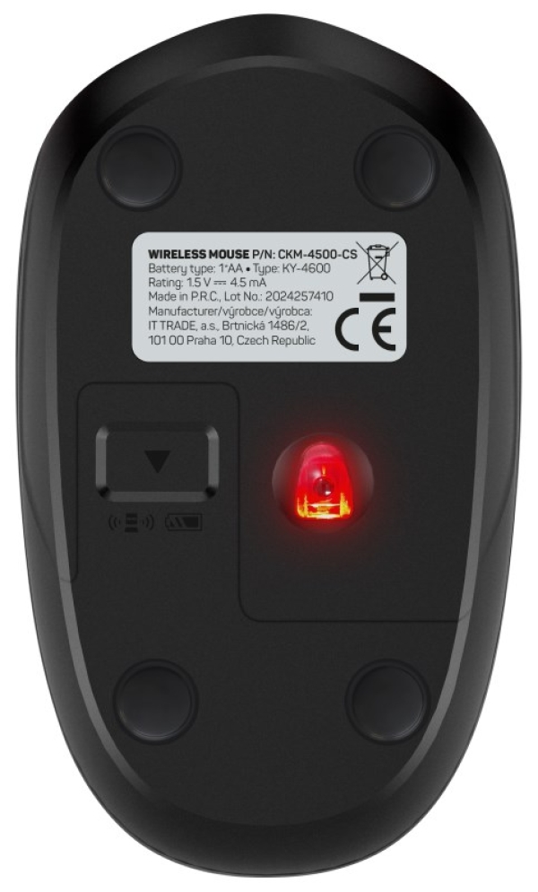 CONNECT IT Set Klávesnice+myš OfficeBase Wireless Combo, bezdrátová, černá