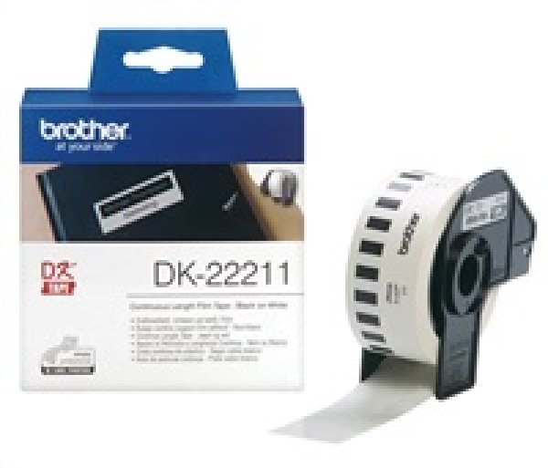 Brother filmová role 29mm x 15.24m, bílá, 1 ks, DK 22211, pro tiskárny štítků
