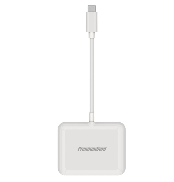 PremiumCord Převodník USB-C na HDMI2.0+USB3.0+Audio+PD (pro iPad Pro)