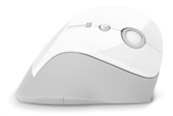 CONNECT IT FOR HEALTH ergonomická vertikální myš, (+ 1x AA baterie zdarma), bezdrátová, BÍLÁ?v=1763419203