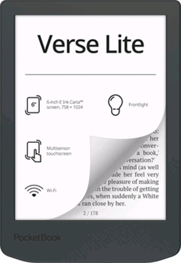 POCKETBOOK 619 Verse Lite 6” E-Ink Gray, 8GB, WiFi, šedý