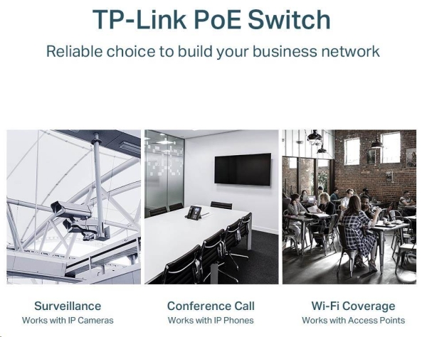 TP-Link CCTV Easy Smart switch TL-SG1218MPE (16xGbE, 2xGbE/2xSFP combo, 16xPoE+, 250W)