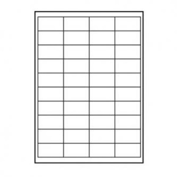 Logo etikety 48.5mm x 25.4mm, A4, matné, bílé, 44 etiket, 140g/m2, baleno po 25 ks, pro inkoustové a laserové tiskárny?v=1759998782