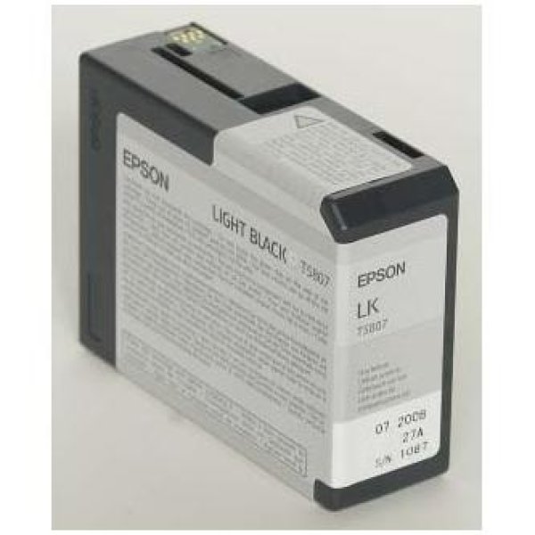 Náplň EPSON C13T580700 světle černá (80 ml)