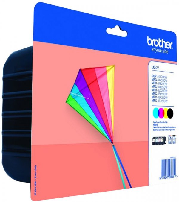 Sada náplní BROTHER LC 223VALBP (4x600 stran)