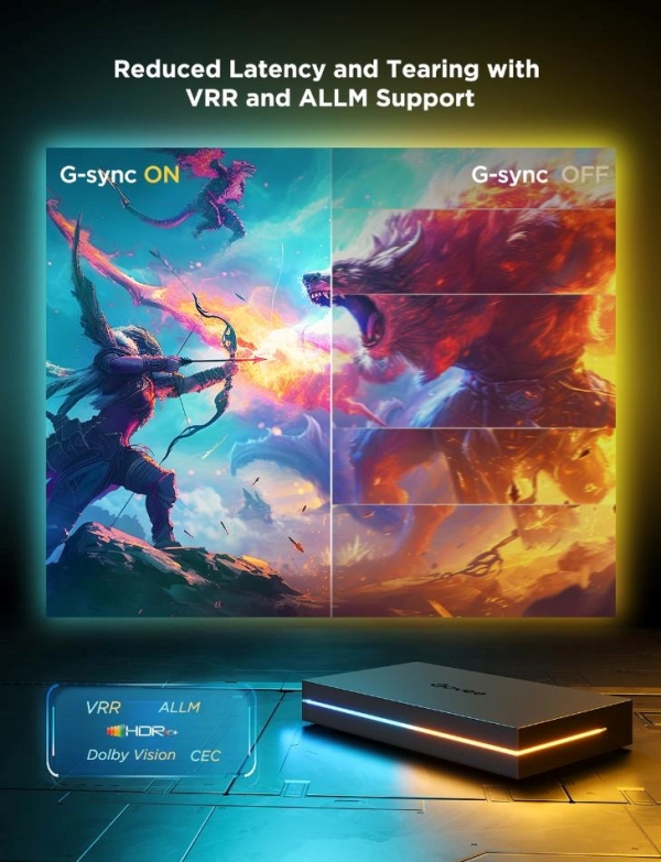 Govee AI Sync Box Kit 2 Smart sada PC osvětlení 27-34" + LED panely