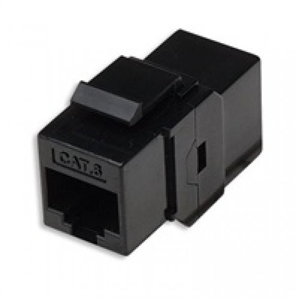 Keystone spojka Cat6, UTP, RJ45/RJ45, černý?v=1746043203