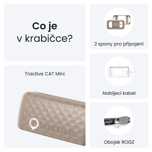 Tractive GPS CAT Mini, Hnědá