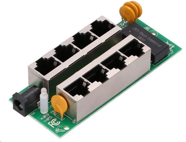 POE injektor pasivní - 4x 1 Gb/s, stíněný