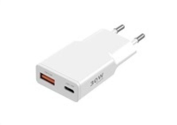 WG - Síťová nabíječka GaN 2x USB, 1x USB-C 30W + 1x USB-A 18W, white, Ultra Slim?v=1762296004