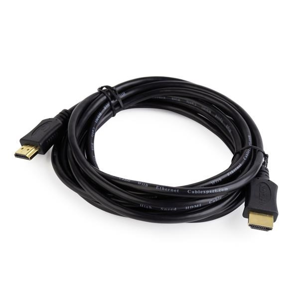 GEMBIRD Kabel HDMI-HDMI 3m, 1.4, M/M stíněný, zlacené kontakty, CCS, ethernet, černý