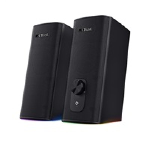 TRUST reproduktory GXT 612 CETUS RGB-Illuminated 2.0 Speaker Set, Bluetooth, černá