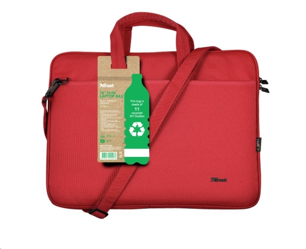 TRUST BOLOGNA LAPTOP BAG 16'' ECO RED