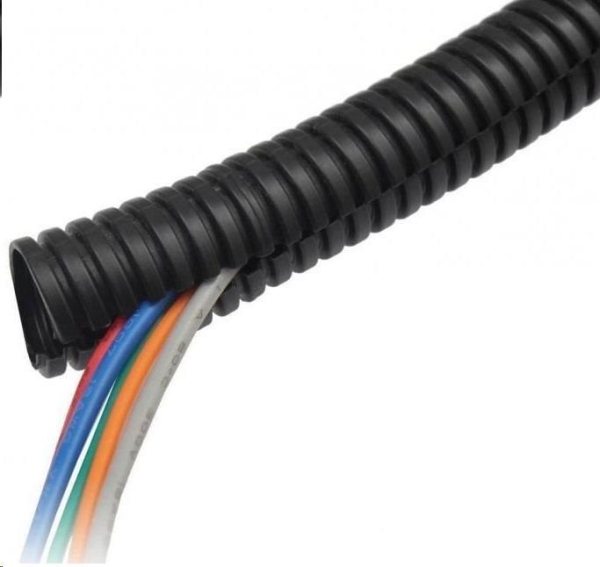 Chránička na kabel (husí krk) 34,5mm s podélným řezem, balení 50m