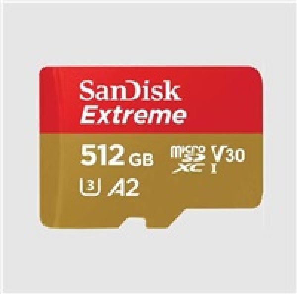 SanDisk Extreme/micro SDXC/512GB/190MBps/UHS-I U3 / Class 10/+ Adaptér