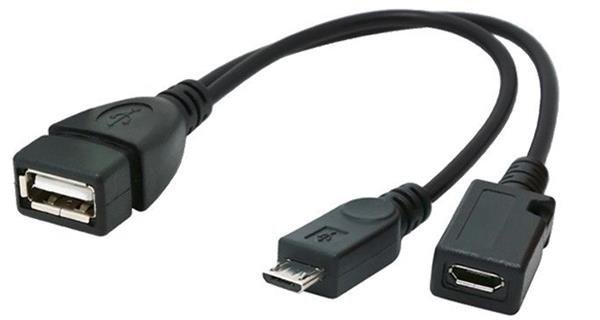 Gembird adaptér OTG USB (AF) / Micro-USB (BF) na Micro-USB (BM), kábel, 0.15 m?v=1762123209