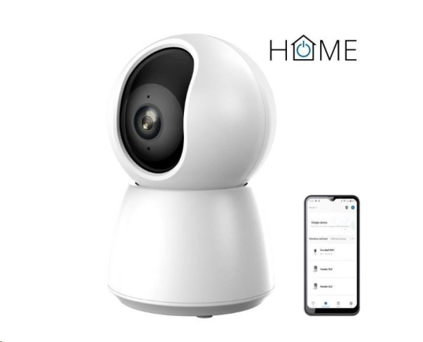 iGET HOME Camera CS4 White - WiFi 2K IP kamera, noční vidění, audio, RJ45, auto tracking