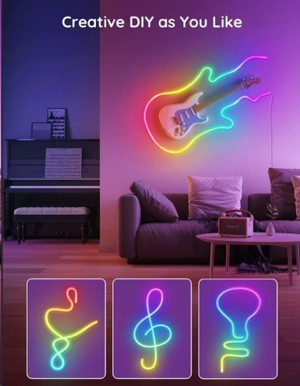 Govee Neon SMART ohebný LED pásek - RGBIC - 2m