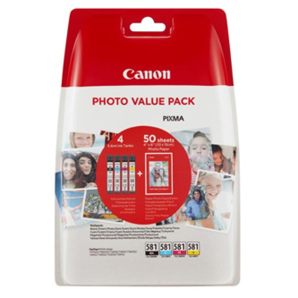 Sada náplní CANON CLI-581 CMYK foto