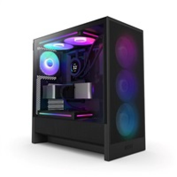 NZXT skříň H5 Flow RGB edition / 1x360 mm RGB core fan / 1x120mm / USB 3.0 / USB-C 3.1 / průhledná bočnice / mesh /černá?v=1753855204