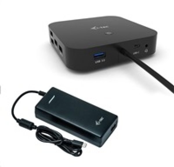 i-tec USB-C Dual Display Docking Station s Power Delivery 100W + i-tec Universal Charger 112W