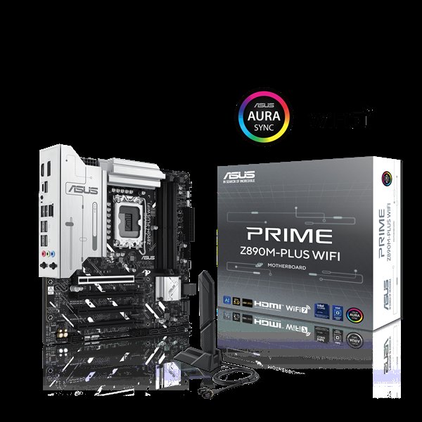 ASUS MB Sc LGA1851 PRIME Z890M-PLUS WIFI, Intel Z890, 4xDDR5, 1xDP, 1xHDMI, 1xThunderbolt, WI-FI, mATX