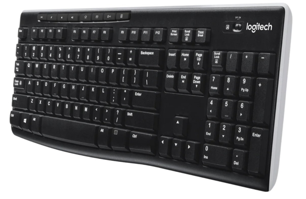 Logitech K270/Bezdrátová USB/CZ-SK layout/Černá