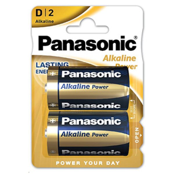 PANASONIC Alkalické baterie Alkaline Power LR20APB/2BP D 1,5V (Blistr 2ks)