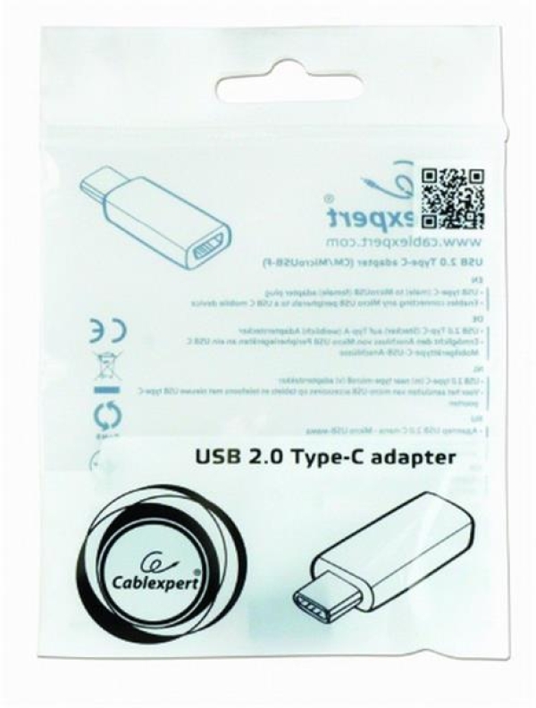 GEMBIRD Kabel USB Type-C adaptér redukce na microUSB (CM/mF)