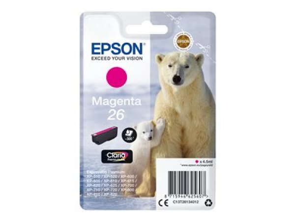 Náplň Epson 26, C13T26134012 purpurová
