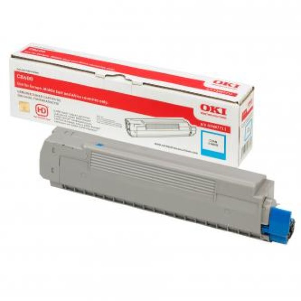 Toner OKI 43487711 azurový (6 000 stran)