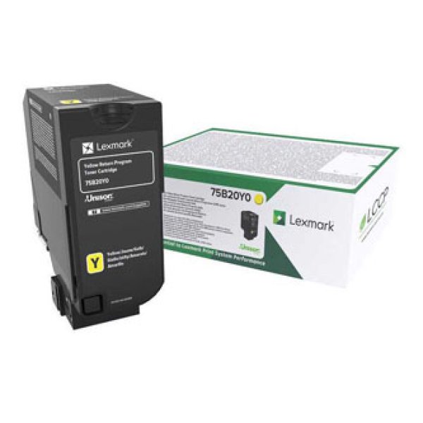 Toner Lexmark 75B20Y0 žlutý