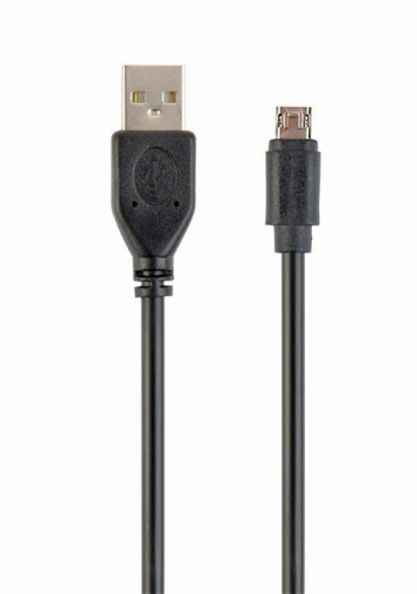 GEMBIRD Kabel MicroUSB oboustranný univerzální konektor, 1,8m, černý