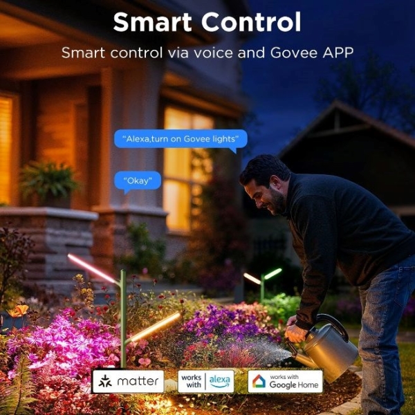 Govee RGBWW zahradní světlo 2ks Matter