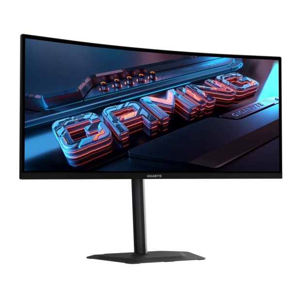 GIGABYTE LCD - 34" Gaming monitor G34WQC2, VA, 21:9, 3440x1440 QHD, 200Hz, 450 cd/m2, 1ms, 2xHDMI, 2xDP