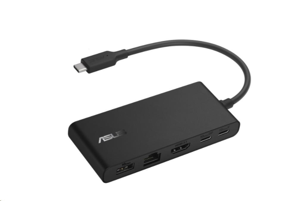 ASUS DC201 Dual 4K USB-C Dock, male: USB-C; female: HDMI,USB-A/C,RJ-45,PowerDelivery:100W