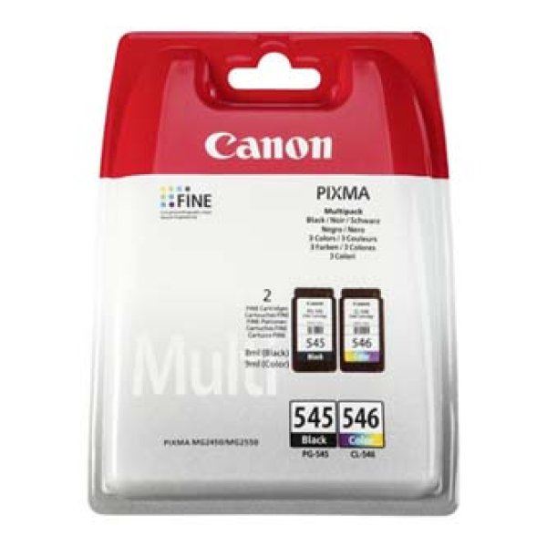 Sada náplní CANON PG-545 + CL-546, 8287B005 černá + barevná (1x8/1x9 ml)