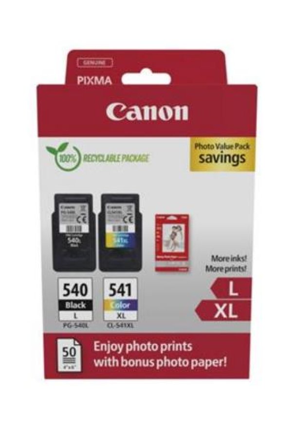Sada náplní CANON PG-540L + CL-541XL, 5224B005 , 5224B007, 5224B012 (1x300/1x400 stran)