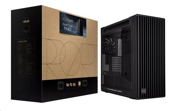 ASUS case PROART PA602 TG ARGB BLACK, Mid Tower, průhledná bočnice, černá