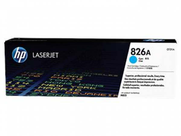 Toner HP CF311A, HP 826A azurový (31 500 stran)